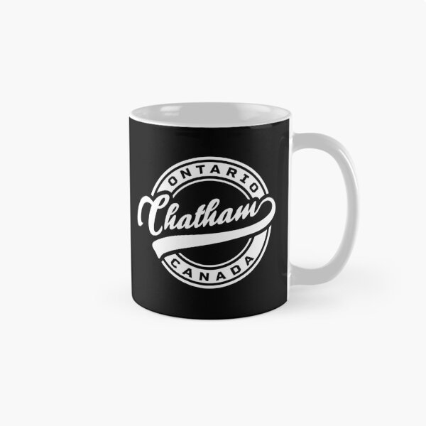 Item preview, Chatham Ontario Canada round baseball logo style in white color designed and sold by Jdawnink.