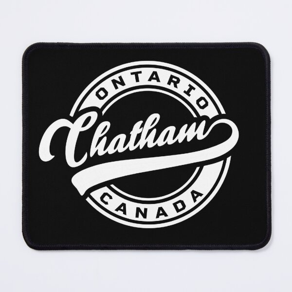 Item preview, Chatham Ontario Canada round baseball logo style in white color designed and sold by Jdawnink.