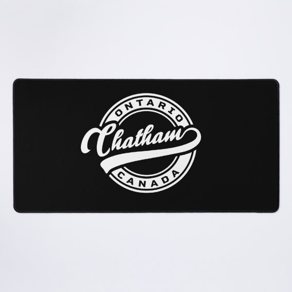 Item preview, Chatham Ontario Canada round baseball logo style in white color designed and sold by Jdawnink.
