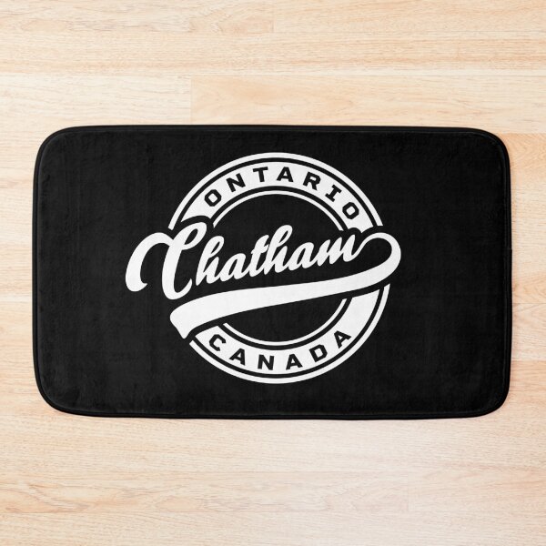 Item preview, Chatham Ontario Canada round baseball logo style in white color designed and sold by Jdawnink.