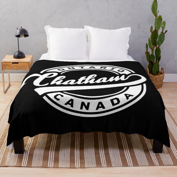 Item preview, Chatham Ontario Canada round baseball logo style in white color designed and sold by Jdawnink.