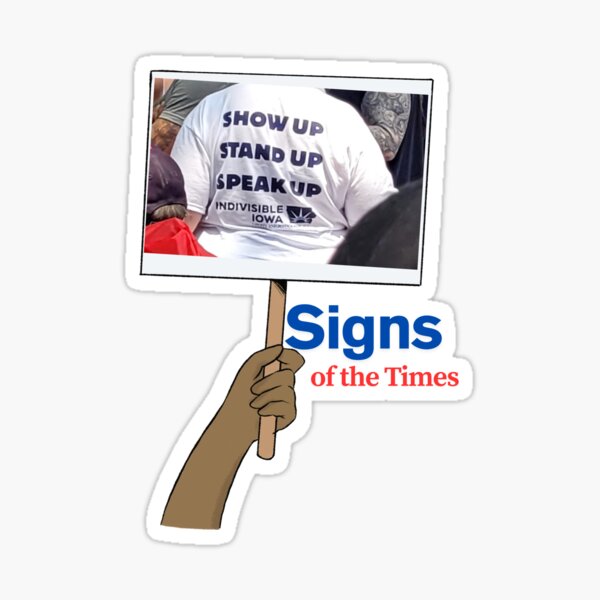 Show Up; Stand Up, Speak Up Sticker