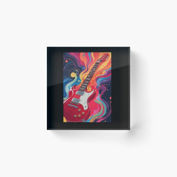 Item preview, Psychedelic Guitar designed and sold by Urban-Threadss.