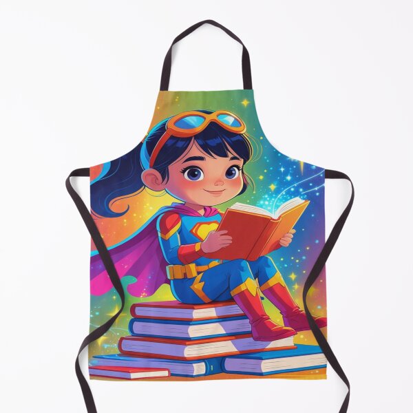 Item preview, Reading Is My Superpower - Cute Superhero Girl Book Lover Illustration designed and sold by jeanstore444.