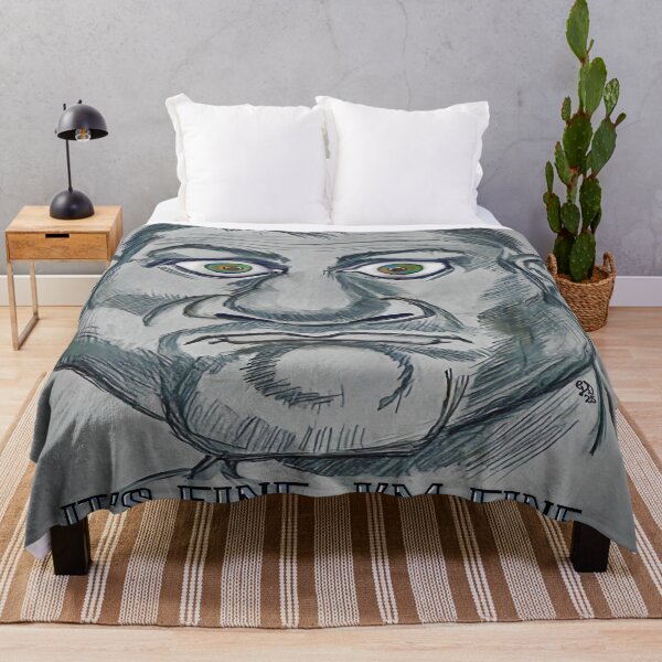 Item preview, 99% Anxiety, 1% Denial Caricature designed and sold by gleefulme.