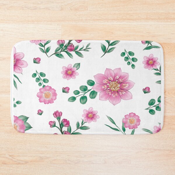 Item preview, flower pattern small pink flowers designed and sold by LiskoDesign.