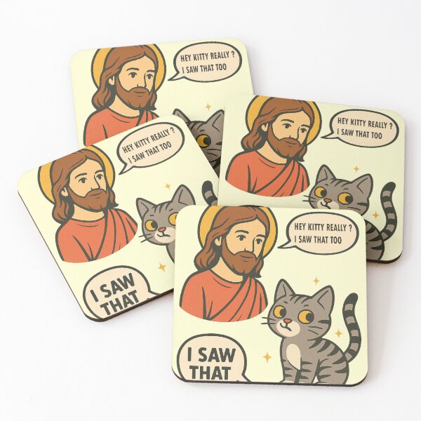 Item preview, Cat said: Jesus I Saw That Meme designed and sold by Meow Tees.