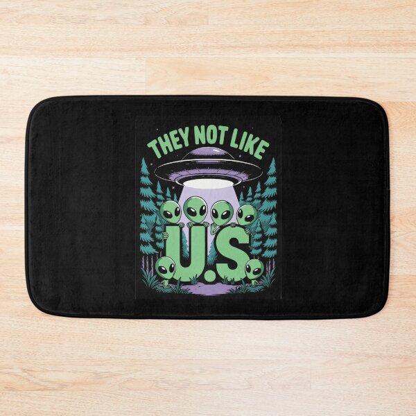 Item preview, They Not Like Us Cute Funny Alien Graphic Design designed and sold by SasscDesigns.