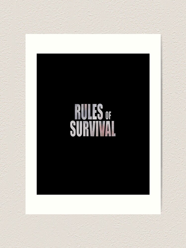 Rules Of Survival Art Print By Sunce74 Redbubble - roblox art board print by sunce74 redbubble