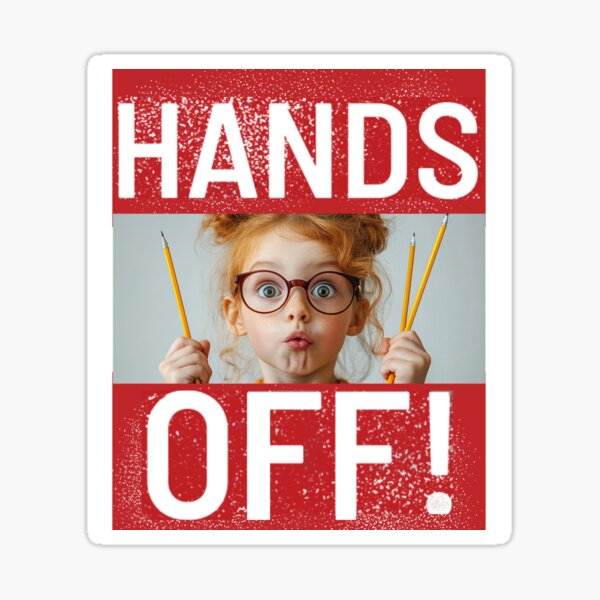 Hands Off Education Sticker