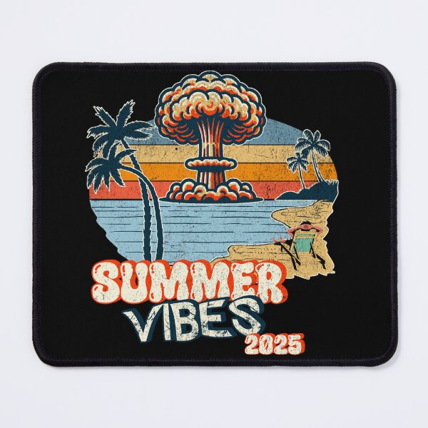 Item preview, Summer Vibes 2025 – Surreal Retro Beach with Explosion | Art & Design designed and sold by VariousGoodies.