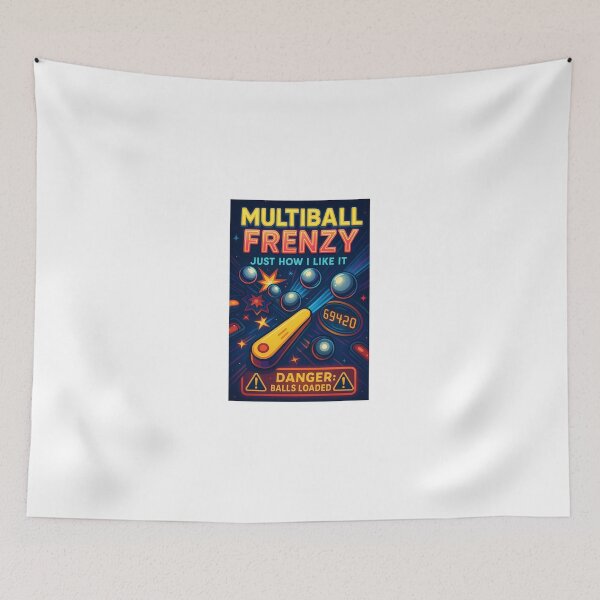 Item preview, Multiball Frenzy Cheeky Design for Pinball Enthusiasts designed and sold by GlowbugsGrotto.