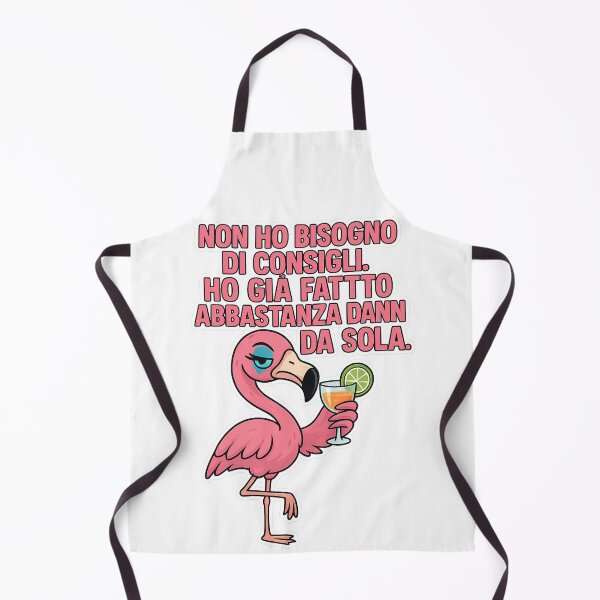 Item preview, Non ho bisogno di consigli. Ho già fatto abbastanza danni da sola - Fenicottero ironico designed and sold by IroniaeCo.