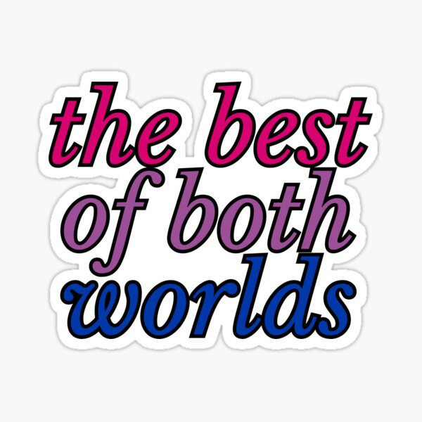 Item preview, THE BEST OF BOTH WORLDS | bi pride merch designed and sold by alocadastark.