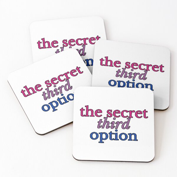 Item preview, THE SECRET THIRD OPTION | bi pride merch designed and sold by alocadastark.