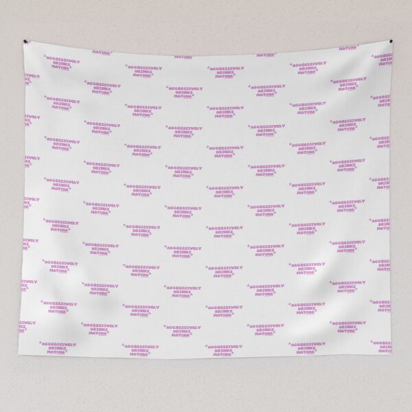 Item preview, *Aggressively drinks matcha*, v5c, pink | by @lilsboobthangs designed and sold by lilsboobthangs.