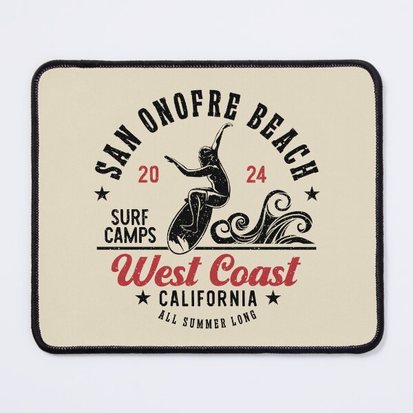 Item preview, Surfing San Onofre Beach Surf West Coast California designed and sold by eclecTEEq.