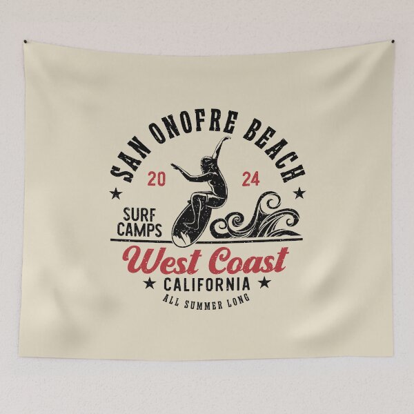 Item preview, Surfing San Onofre Beach Surf West Coast California designed and sold by eclecTEEq.
