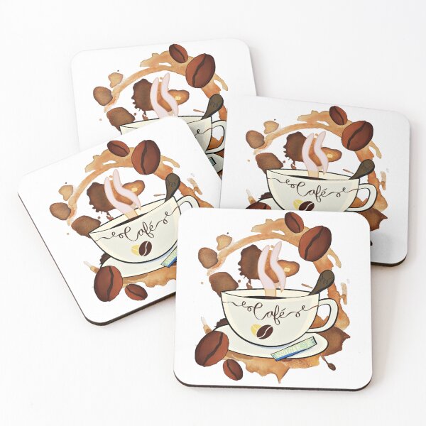 Item preview, Hot Coffee of Cafe designed and sold by DEZINOMANIA.