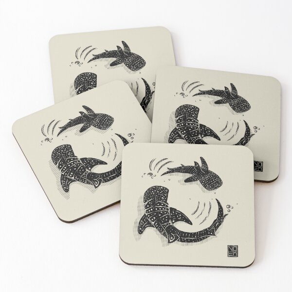 Item preview, Whale Shark Black Print designed and sold by Noem-Prints.