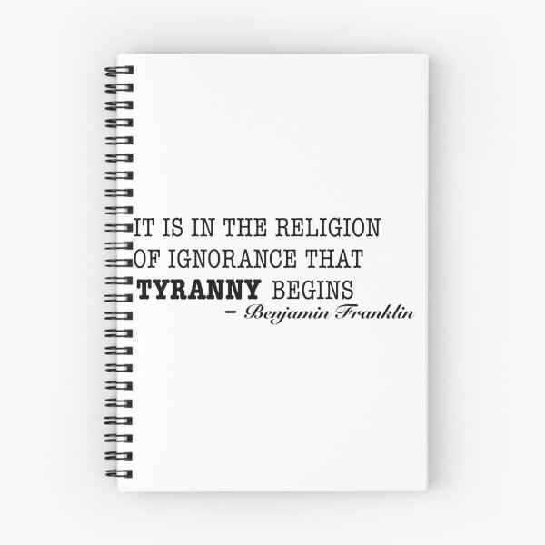 Item preview, Tyranny thrives in a society of ignorance | Benjamin Franklin quote designed and sold by Oliver1513.