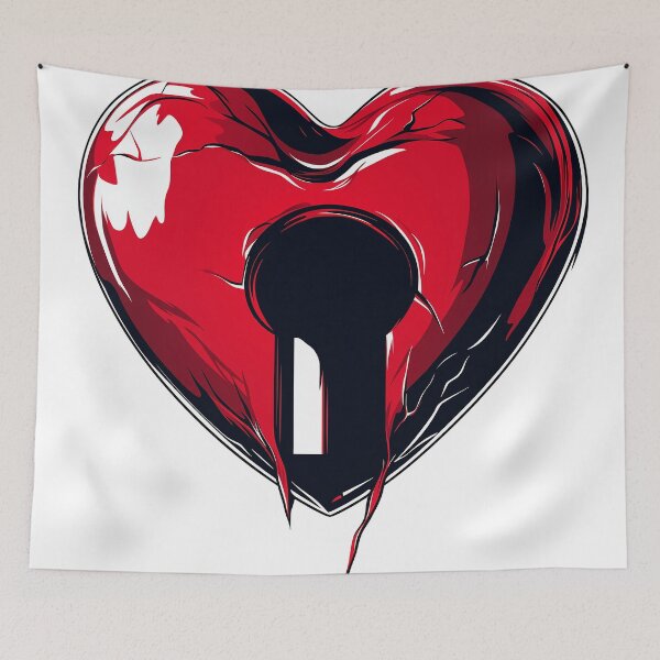 Item preview, Unlocked Heart: A Symbol of Vulnerability & Strength designed and sold by Mysterium AI.