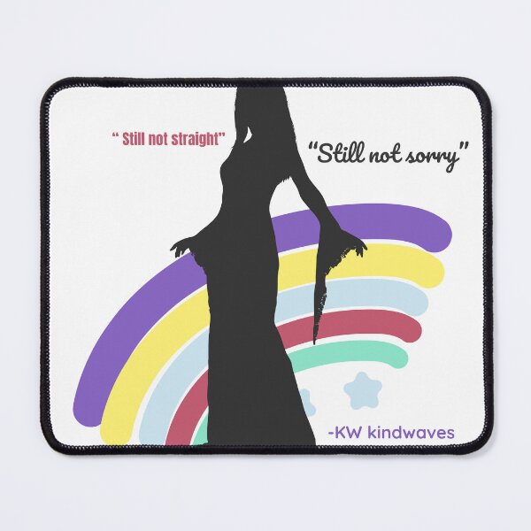 Item preview, Still Not Straight, Still Not Sorry – Queer Pride Statement Poster designed and sold by KWkindwaves.
