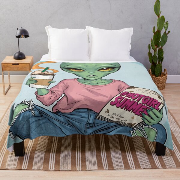 Item preview, Confused Alien with Pumpkin Spice Latte designed and sold by Soft Rebellion.