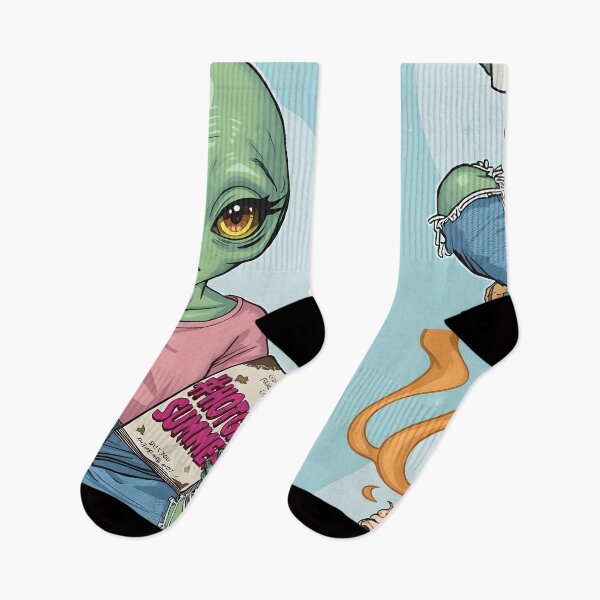 Item preview, Confused Alien with Pumpkin Spice Latte designed and sold by Soft Rebellion.