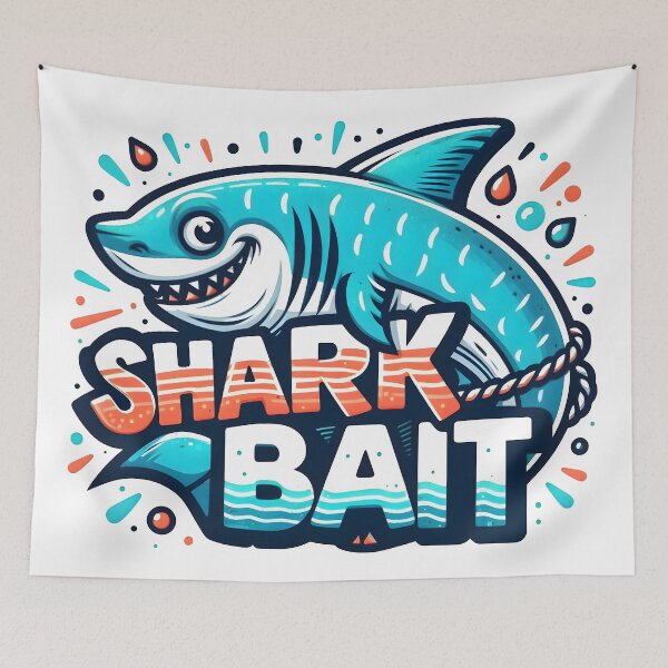 Item preview, sharks, ocean, sea, fish bait designed and sold by TrueArtVibes.