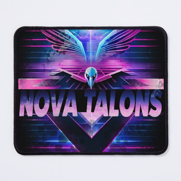 Item preview, Nova Talons – Futuristic Cyberpunk Glitch Typography Art designed and sold by Whisky1111.