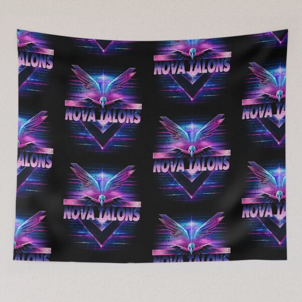 Item preview, Nova Talons – Futuristic Cyberpunk Glitch Typography Art designed and sold by Whisky1111.