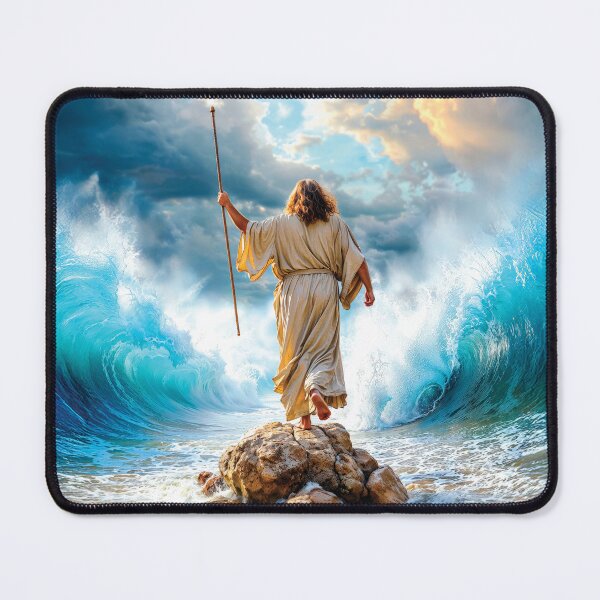 Item preview, Red Sea Crossing: Moses Parting the Waters | Exodus 14:21-23 designed and sold by AngelottiCR.
