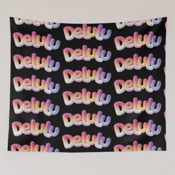 Item preview, Delulu – Colorful 3D lettering design designed and sold by VariousGoodies.
