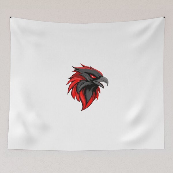 Item preview, Inferno Raven – Fiery Warrior Bird Head Logo designed and sold by Lion-Wisdom.