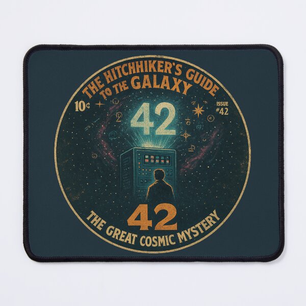 Item preview, 42 is the answer - The Hitchhiker's Guide to the Galaxy designed and sold by Random-Reality.