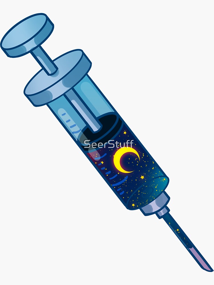 Syringe Sticker for Sale by SeerStuff