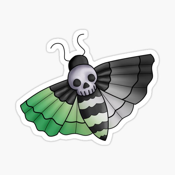 Item preview, Pride Moth: Aromantic designed and sold by mxminty.