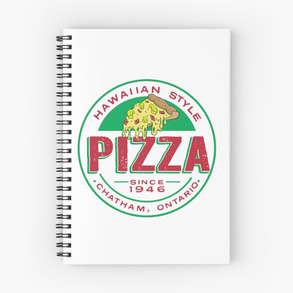 Item preview, Chatham Ontario Canada round Hawaiian Pizza logo style designed and sold by Jdawnink.