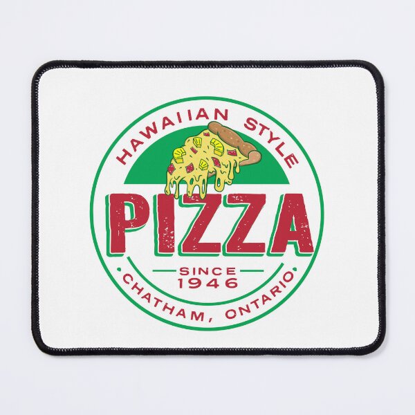 Item preview, Chatham Ontario Canada round Hawaiian Pizza logo style designed and sold by Jdawnink.