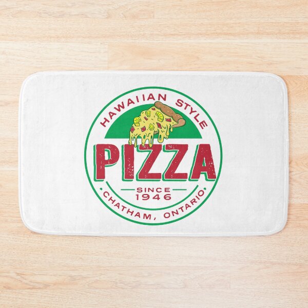 Item preview, Chatham Ontario Canada round Hawaiian Pizza logo style designed and sold by Jdawnink.