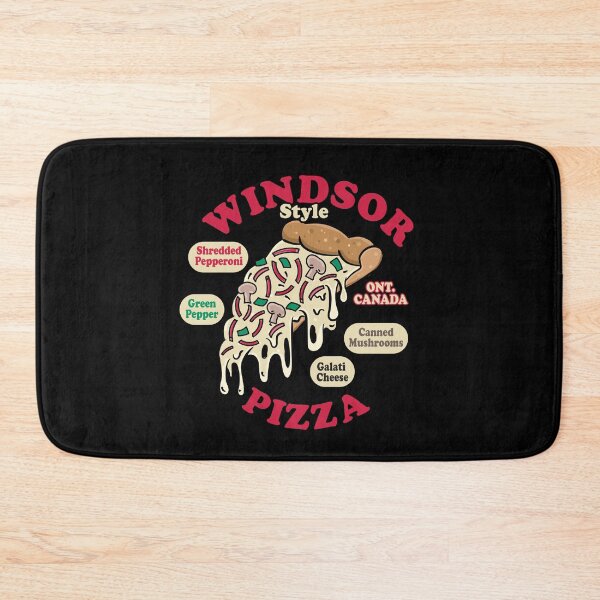 Artikelvorschau, Anatomie eines Windsor-Pizza-Logos mit Zutaten entworfen und verkauft von Jdawnink.
