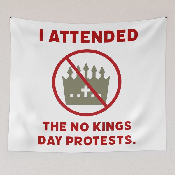Item preview, I attended the no kings day protests  designed and sold by Rachel the Artist .