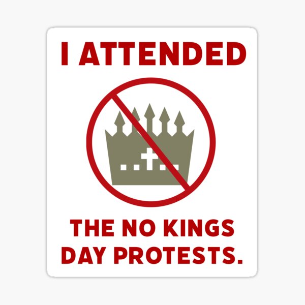 Item preview, I attended the no kings day protests  designed and sold by Rachel the Artist .