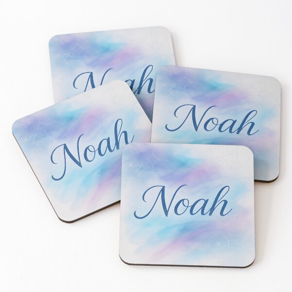 Item preview, Noah Watercolor Calligraphy Art – Elegant Name in Pastel Brushstroke Style designed and sold by VoidBloom Studio.