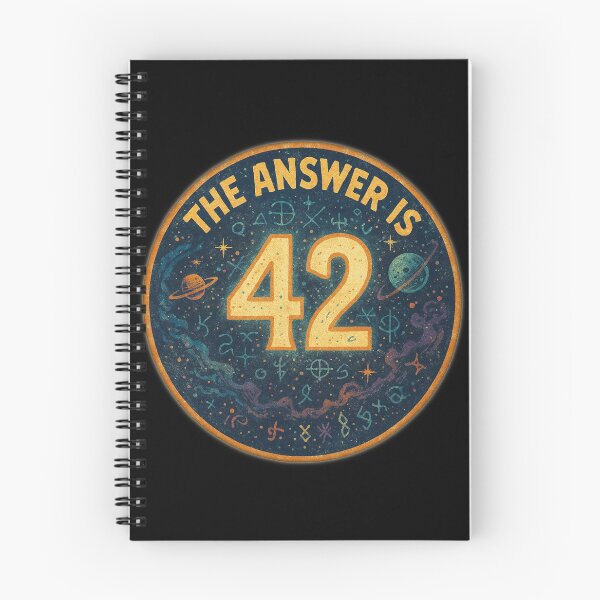 Item preview, 42 is the answer - The Hitchhiker's Guide to the Galaxy designed and sold by Random-Reality.
