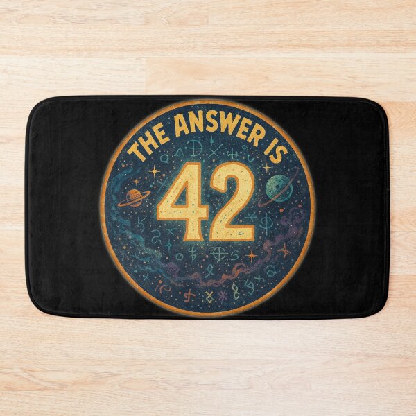 Item preview, 42 is the answer - The Hitchhiker's Guide to the Galaxy designed and sold by Random-Reality.