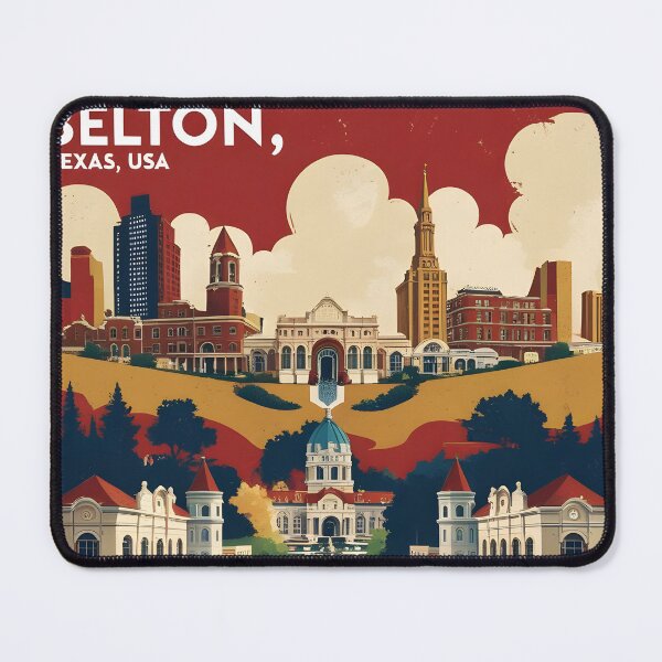 Item preview, Belton Texas USA Vintage Travel Tourism  designed and sold by TravelersGems.