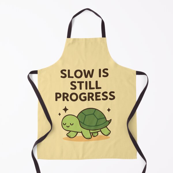 Item preview, Slow Is Still Progress – Cute Motivational Turtle designed and sold by Cuckoo Parrot.