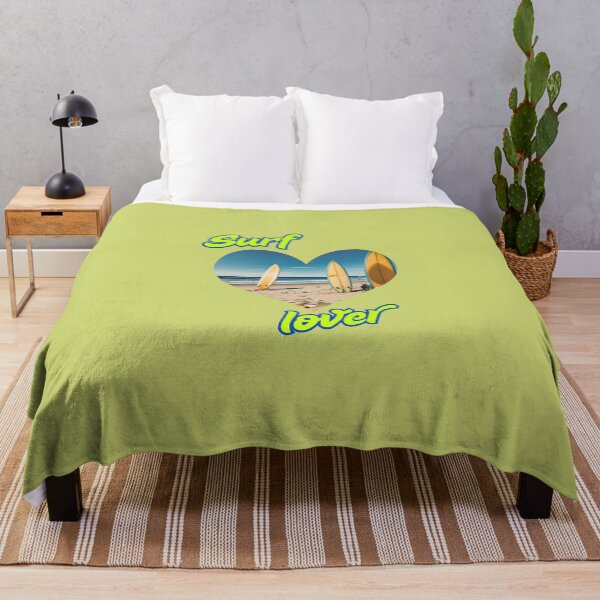 Aperçu de l'œuvre Motif de plage en forme de cœur pour les amateurs de surf créée et vendue par ErSaSolutions.
